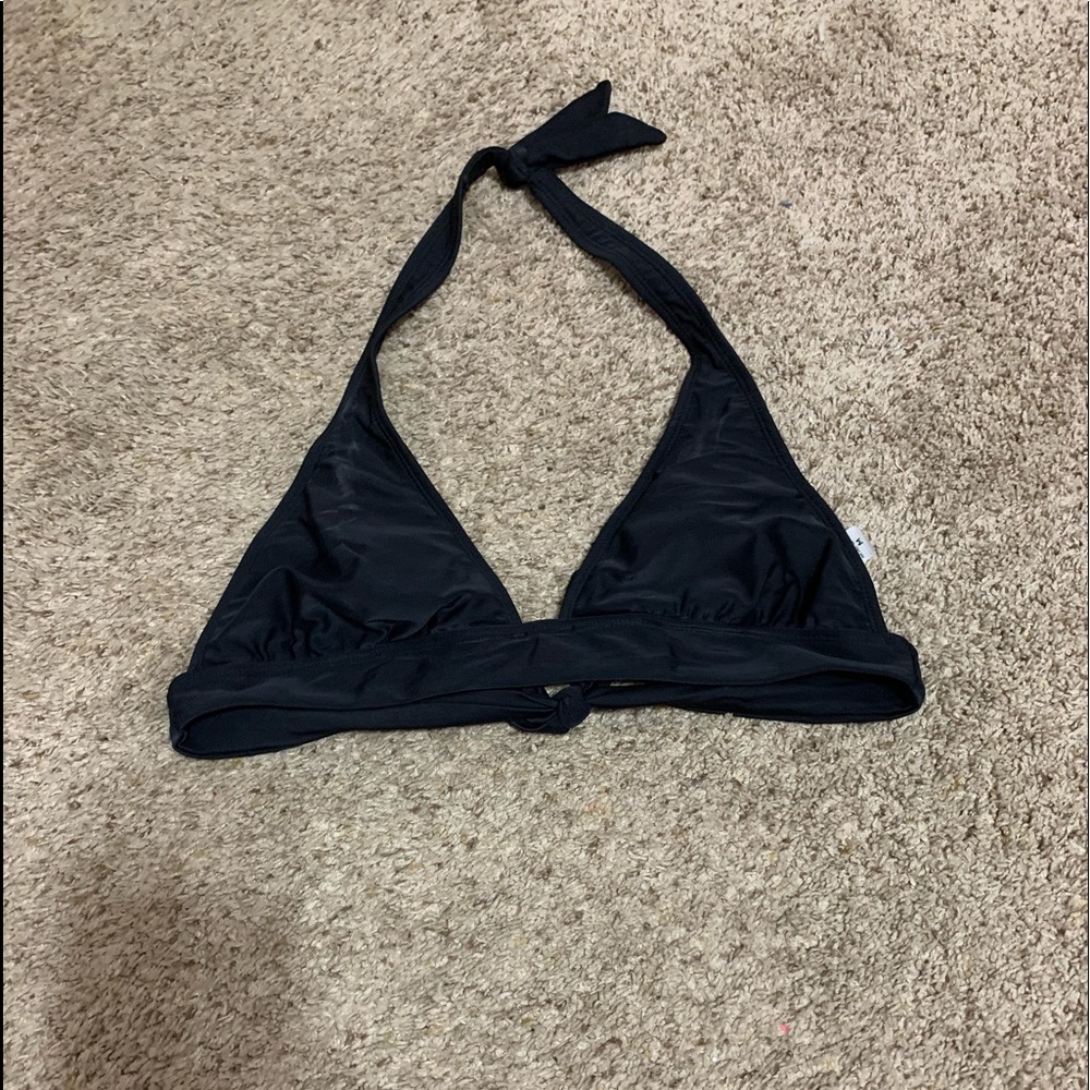 Womens black swim top